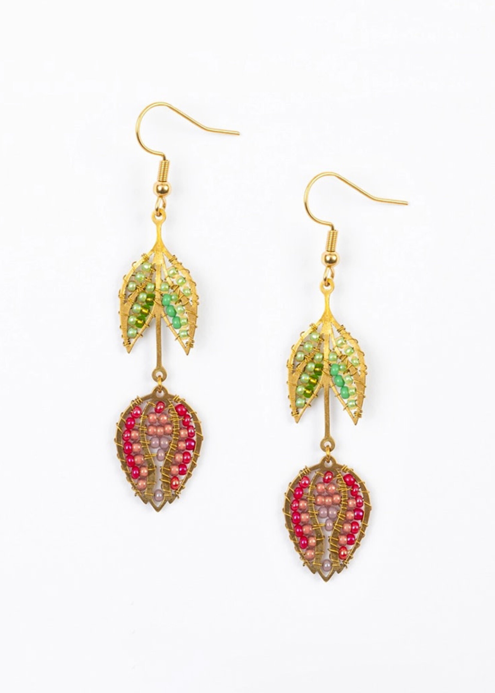 Altiplano Hanging Tulip Beaded Earrings