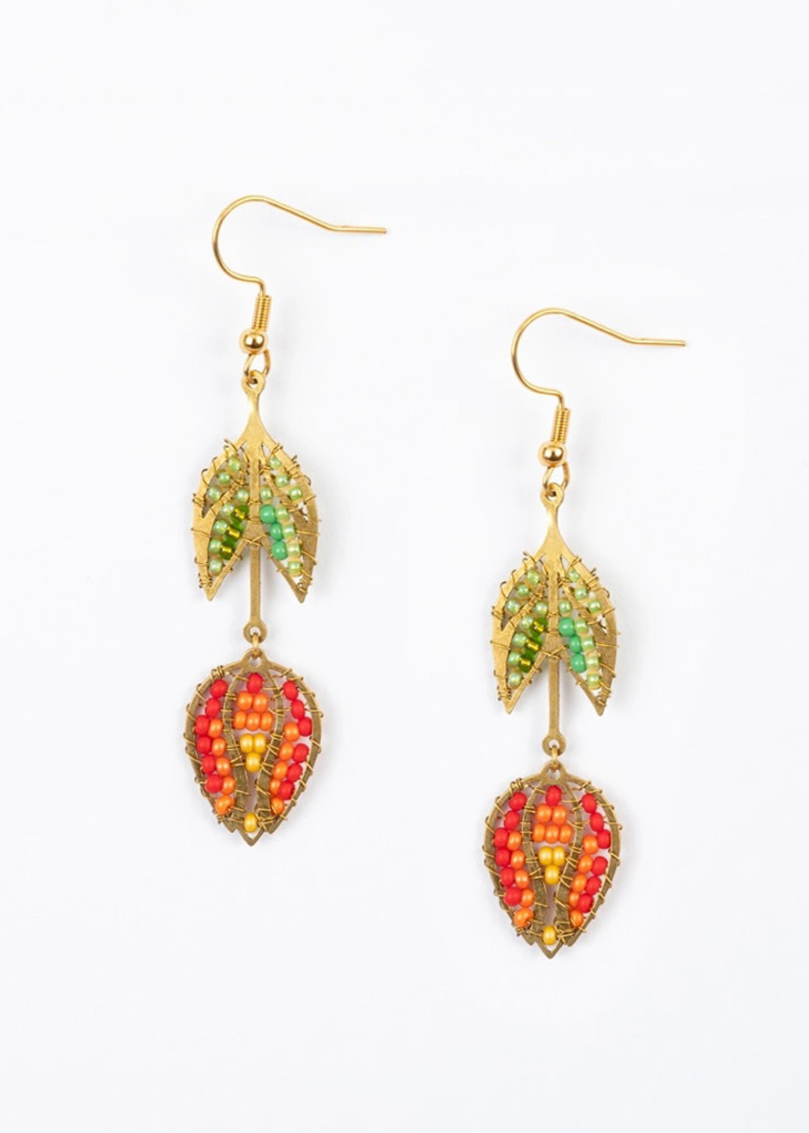 Altiplano Hanging Tulip Beaded Earrings