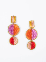 Altiplano Mod Block Beaded Earrings