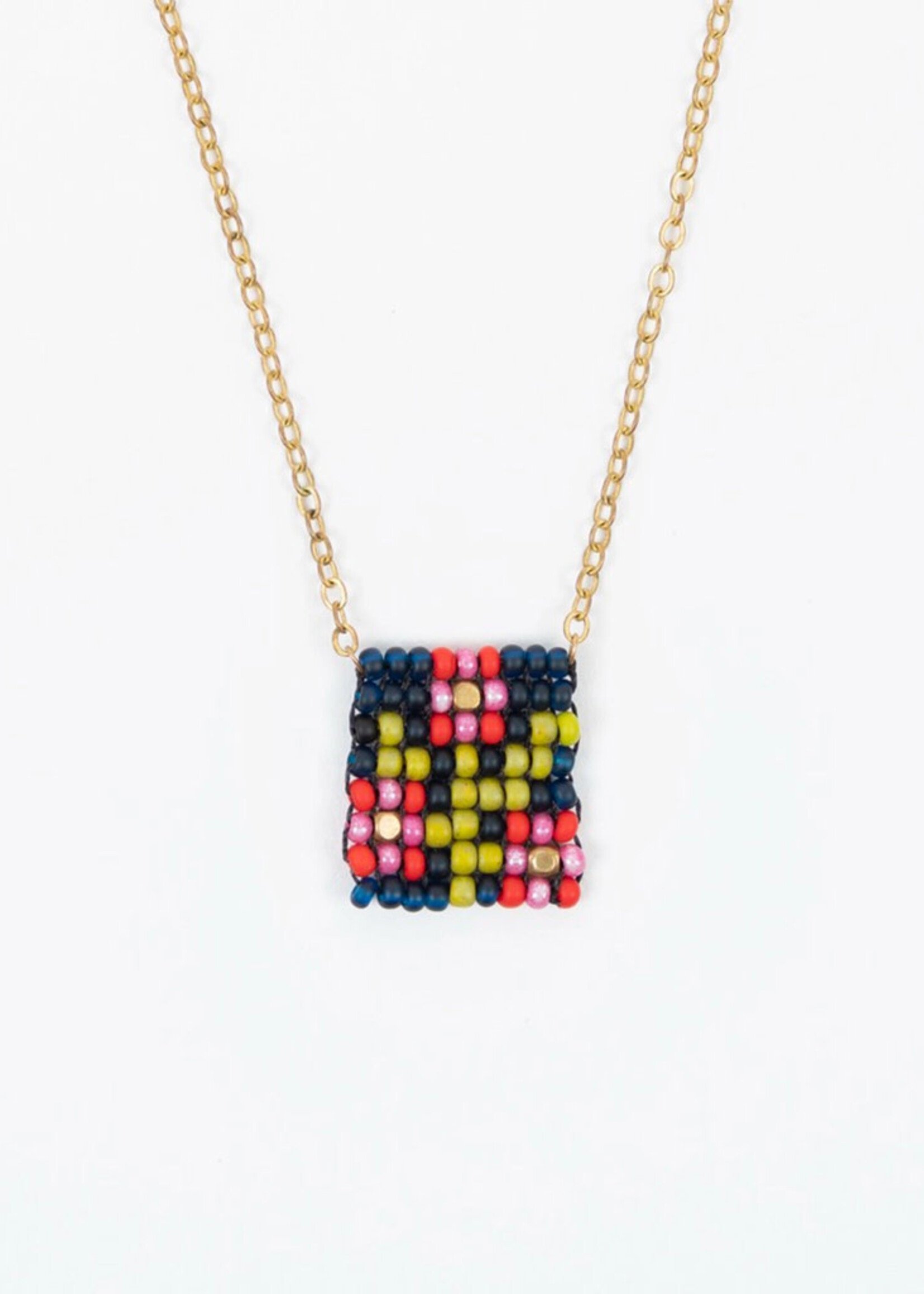 Altiplano Bouquet Beaded Tag Necklace