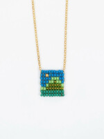 Altiplano Picture Window Beaded Tag Necklace