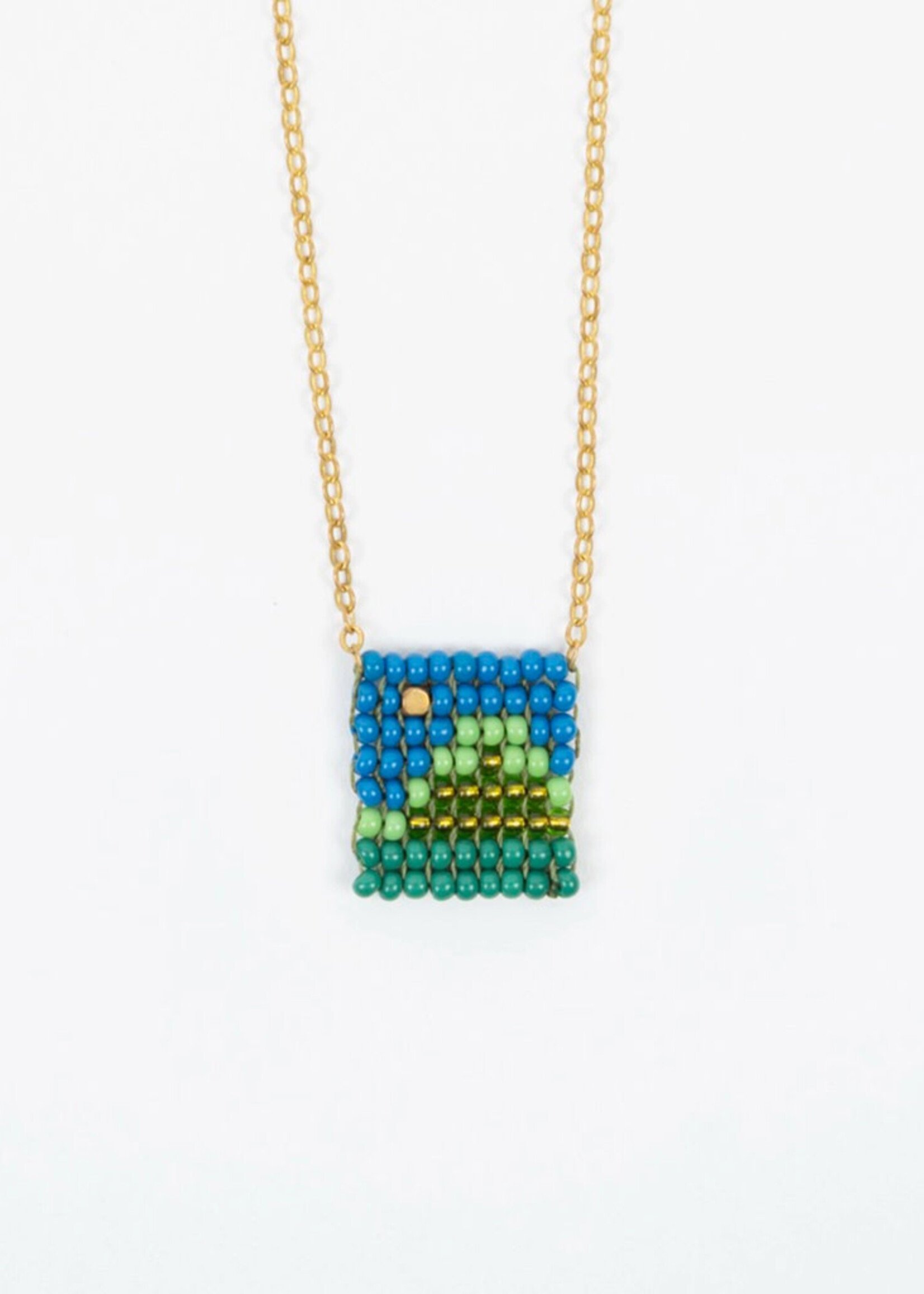 Altiplano Picture Window Beaded Tag Necklace