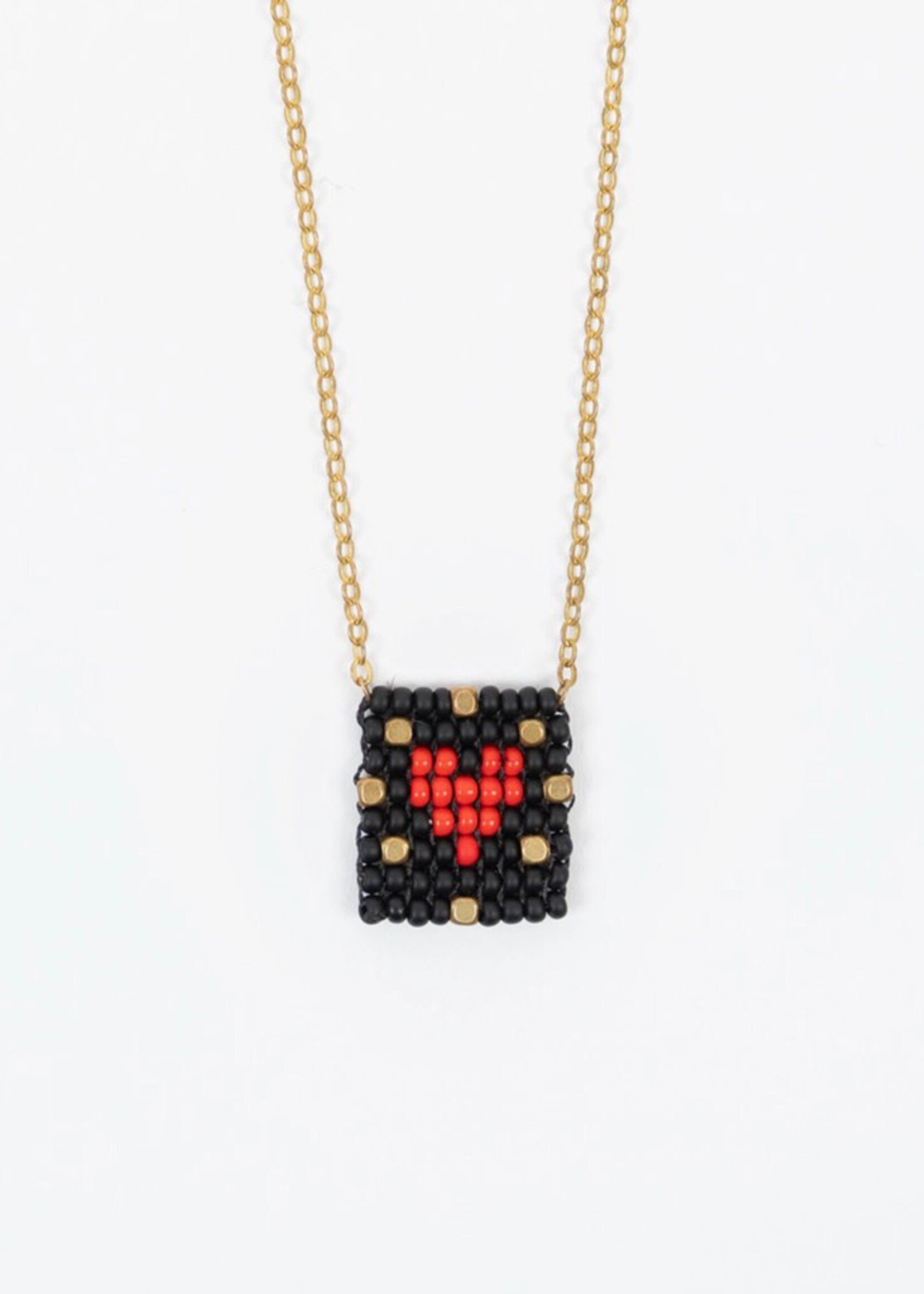 Altiplano Radiant Heart Beaded Tag Necklace