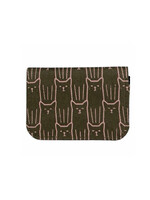 Malia Designs Cat Print Card Holder Wallet - Army Green