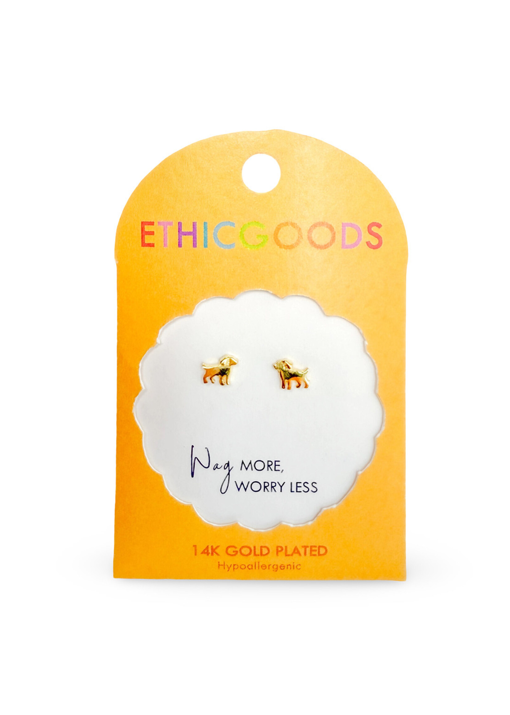 Ethic Goods Tiny Dog Stud Earrings