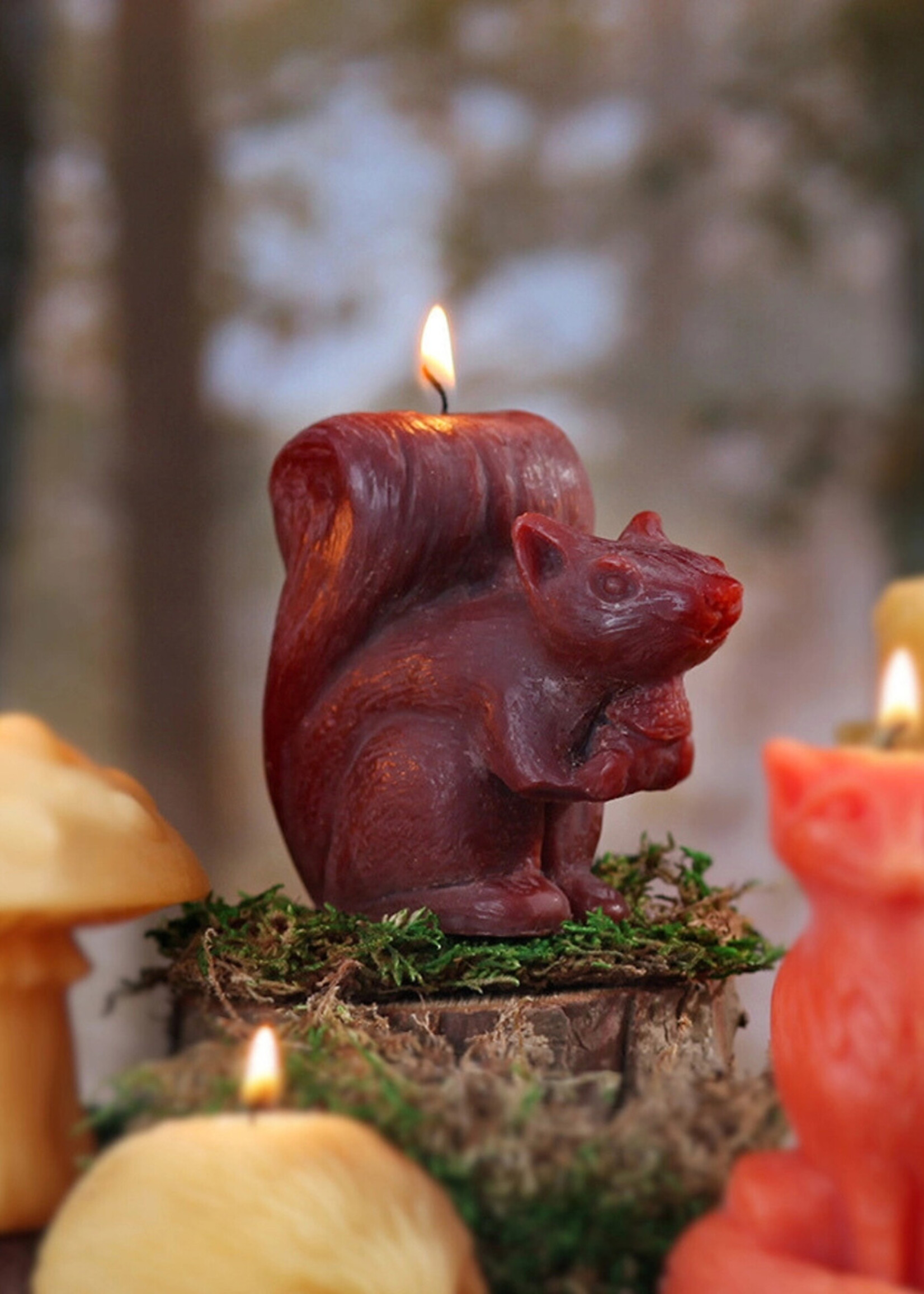 Big Dipper Waxs Works Squirrel Beeswax Candle