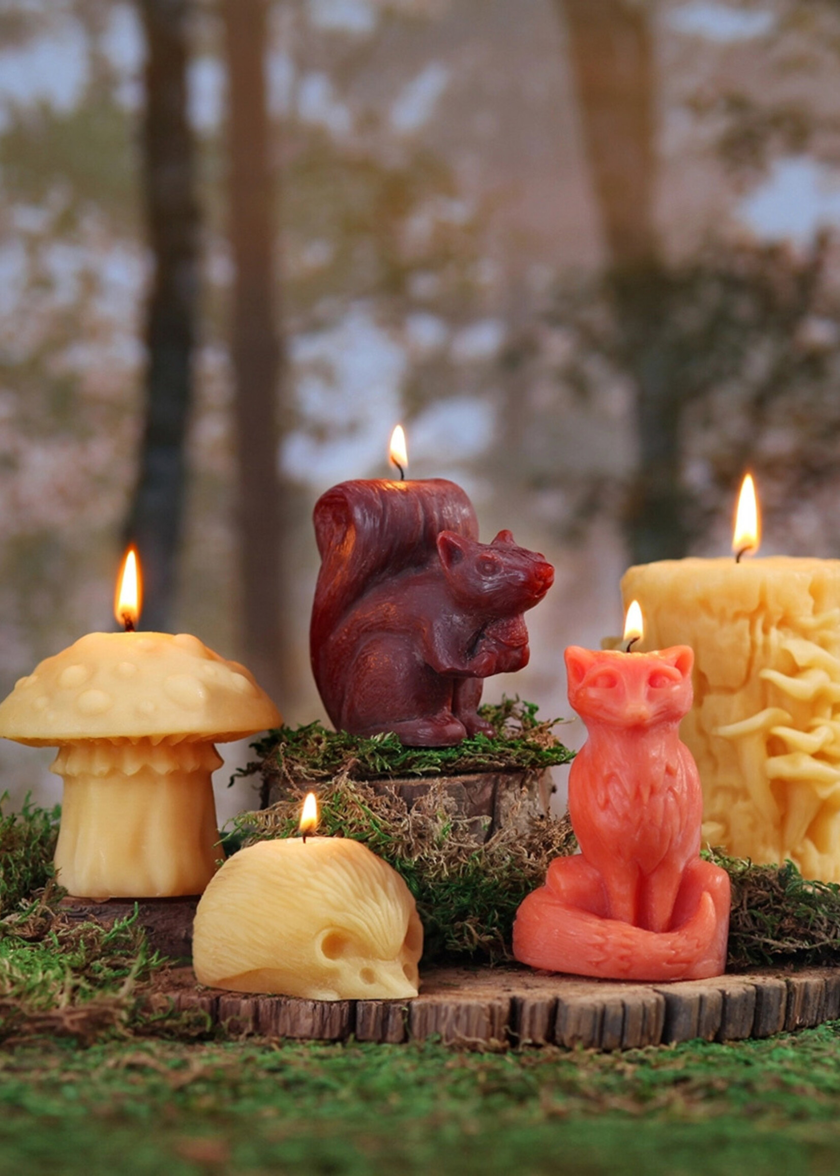 Big Dipper Waxs Works Squirrel Beeswax Candle
