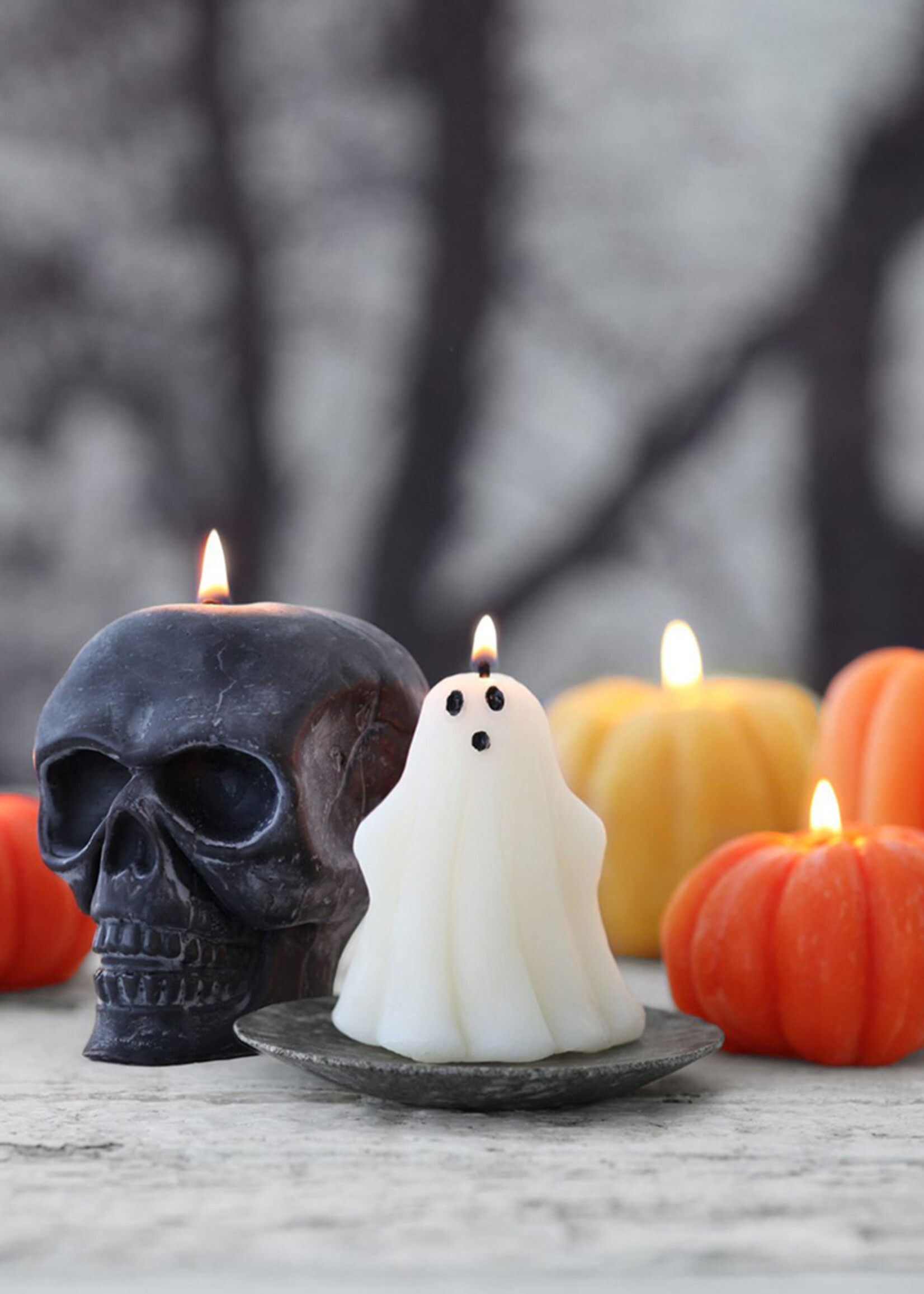 Big Dipper Waxs Works Black Skull Beeswax Candle