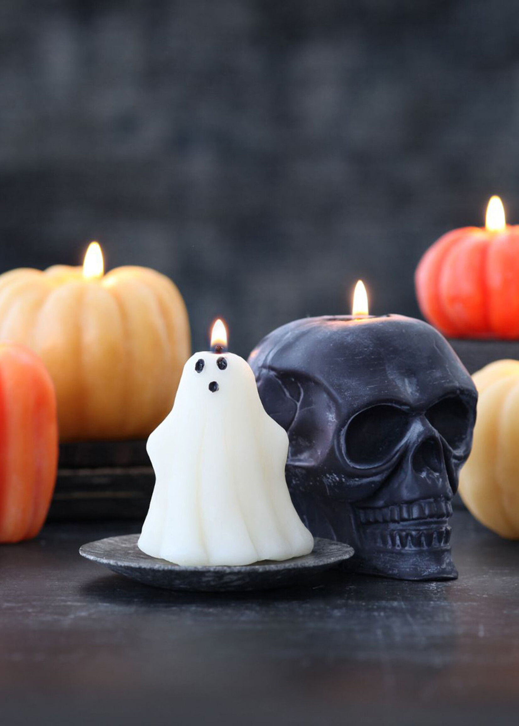 Big Dipper Waxs Works Black Skull Beeswax Candle