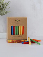 Big Dipper Wax Works Beeswax Hanukkah Candles - Multi-Colored