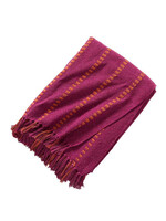 SERRV Festive Fuchsia Rethread Throw Blanket