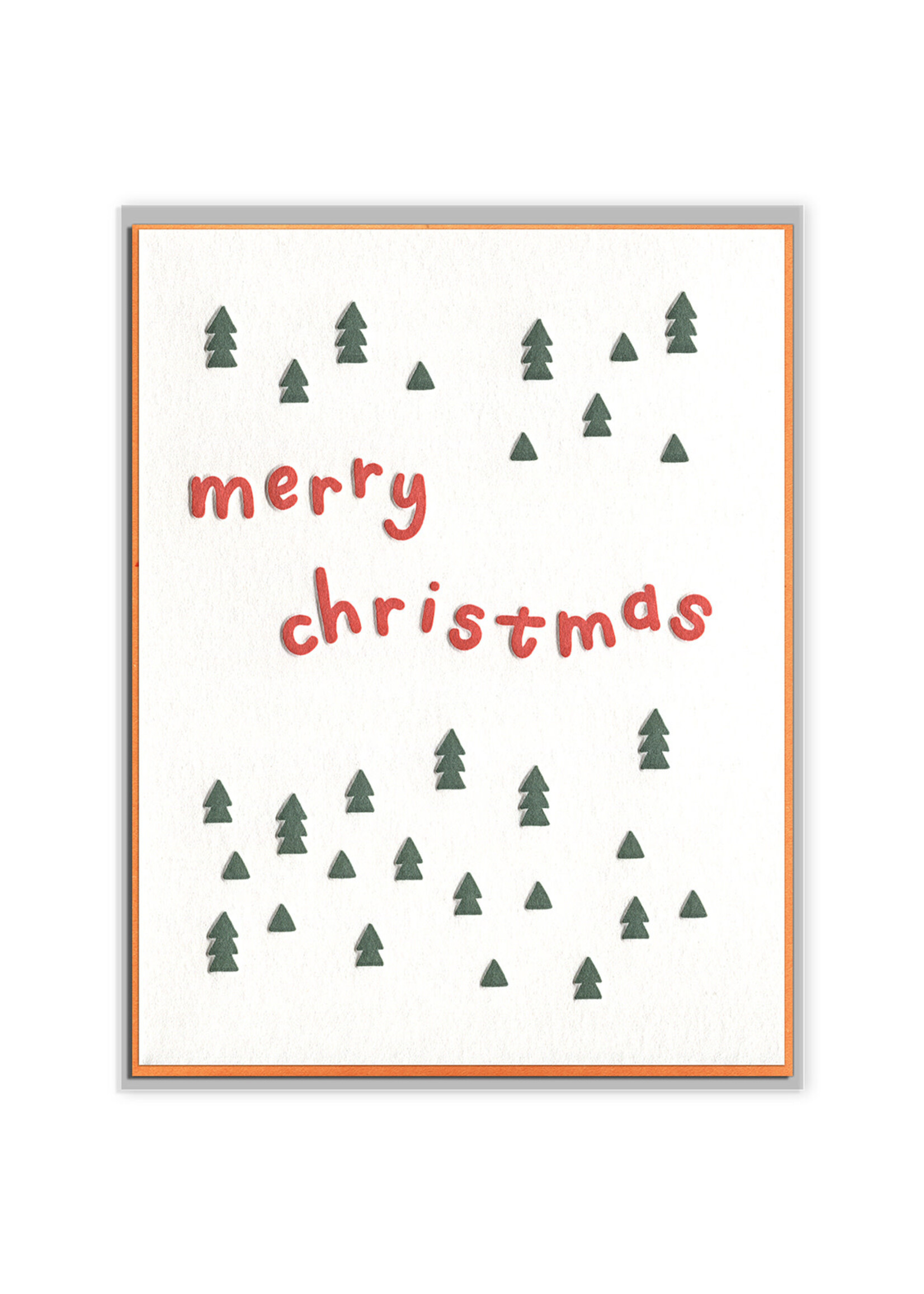 Ink Meets Paper Modern Merry Christmas Card