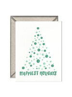 Ink Meets Paper Happiest Holidays Tree Card
