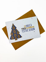 Growing Paper Treemendous Holiday Plantable Card