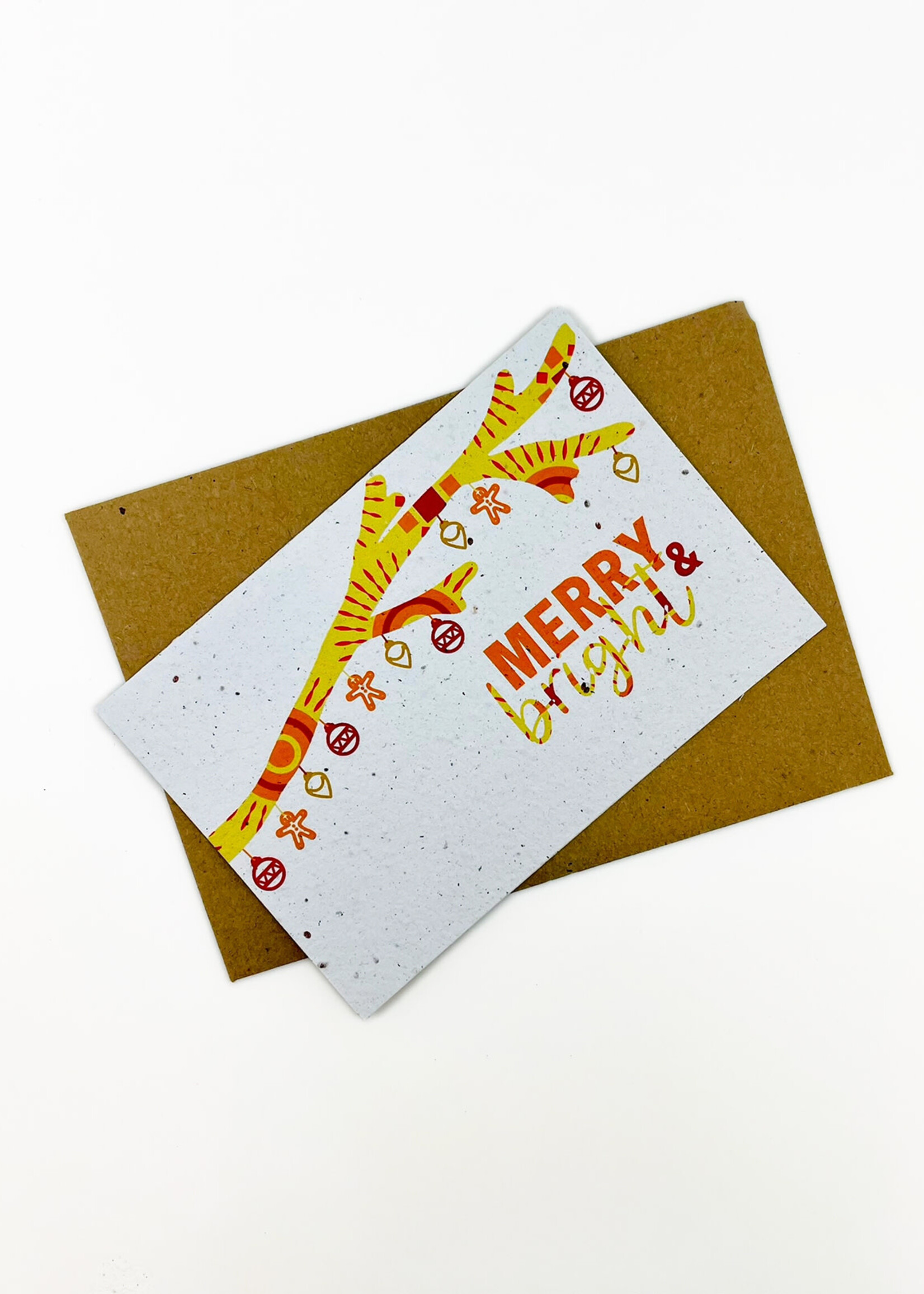 Growing Paper Merry and Bright Plantable Card