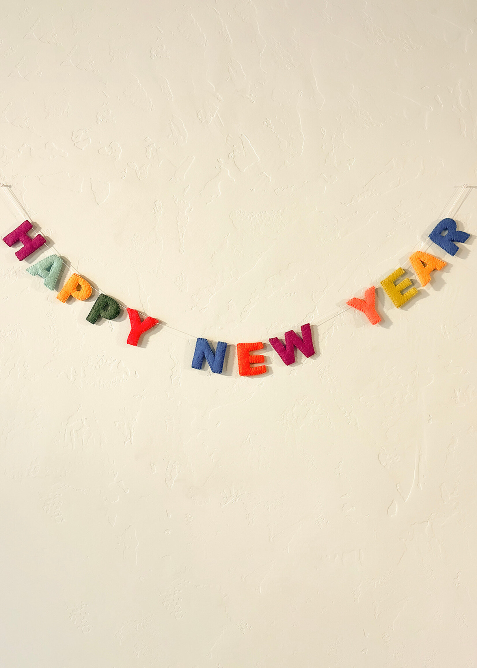 Ganesh Himal Felt Happy New Year Banner