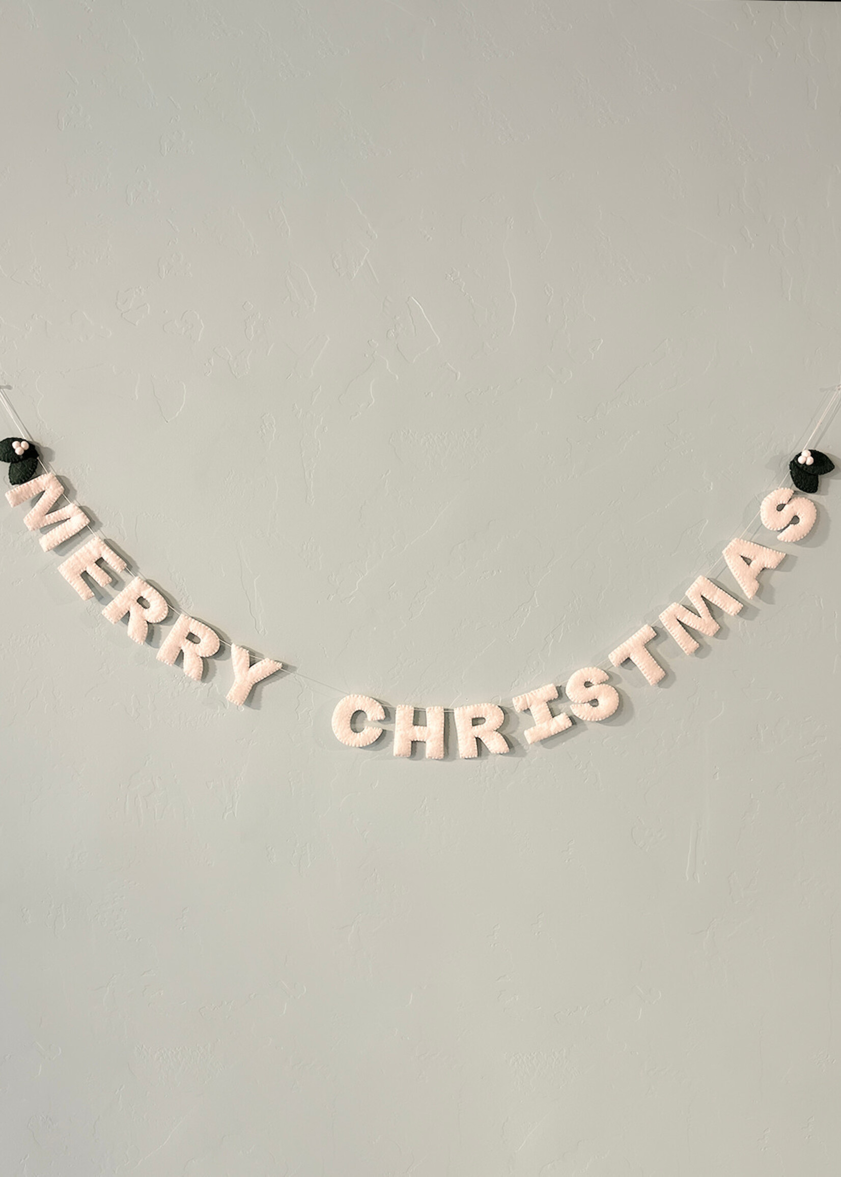 Ganesh Himal Felt Merry Christmas Banner