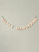 Ganesh Himal Felt Happy Hanukkah Banner