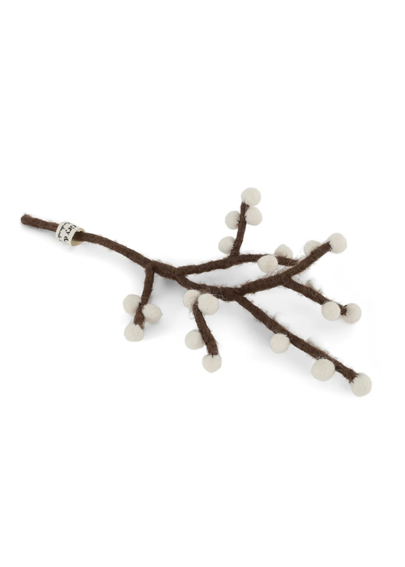 Gry and Sif Mini Felt Branch - White Berries
