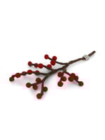Gry and Sif Mini Felt Branch - Bright Red Berries