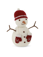 Gry and Sif Snowman with Red Hat & Mittens