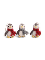 Gry and Sif Felt Baby Penguin Ornament - Set of 3