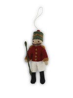 Gry and Sif Felt Nutcracker Ornament - Red Jacket
