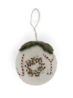 Gry and Sif Felt Bauble Ornament - Joy