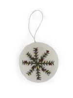 Gry and Sif Felt Bauble Ornament - Snowflake