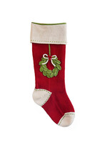 Melange Collection Knit Stocking - Wreath