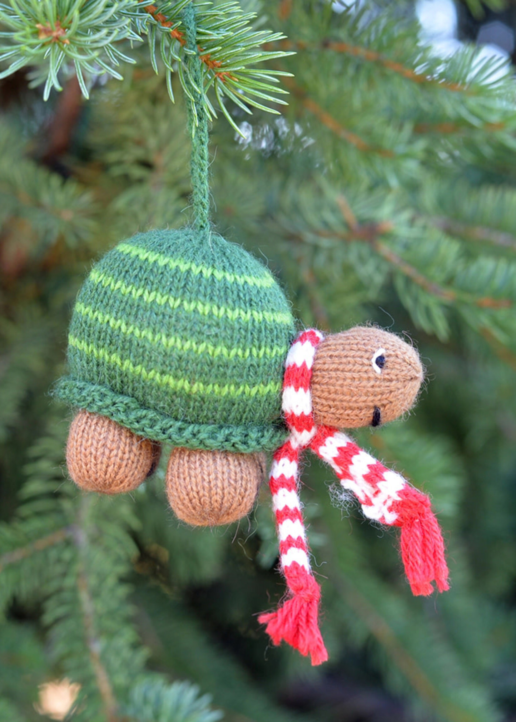 Melange Collection Knit Turtle Ornament