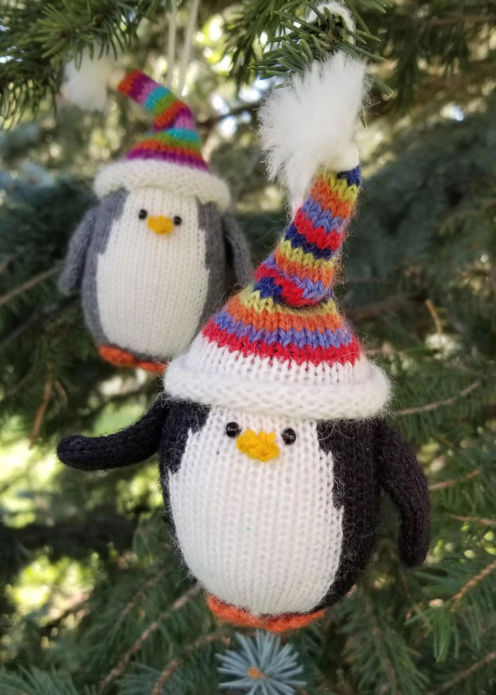Melange Collection Knit Penguin Ornament