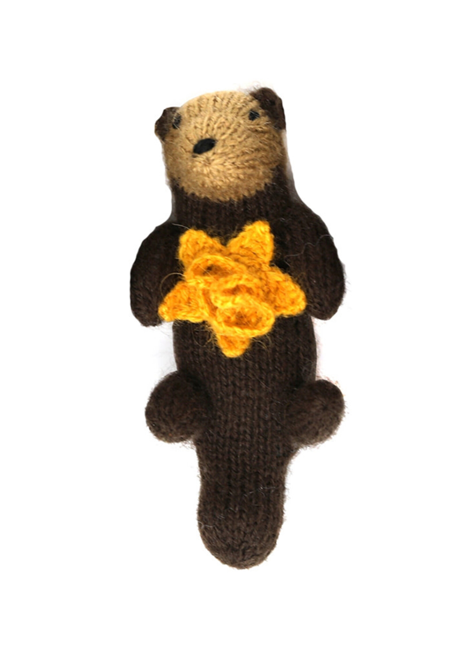 Melange Collection Knit Otter Ornament