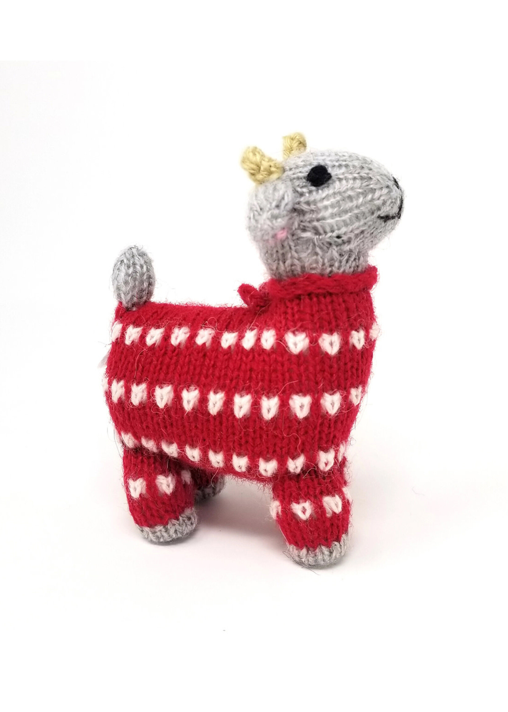 Melange Collection Knit Baby Goat Ornament