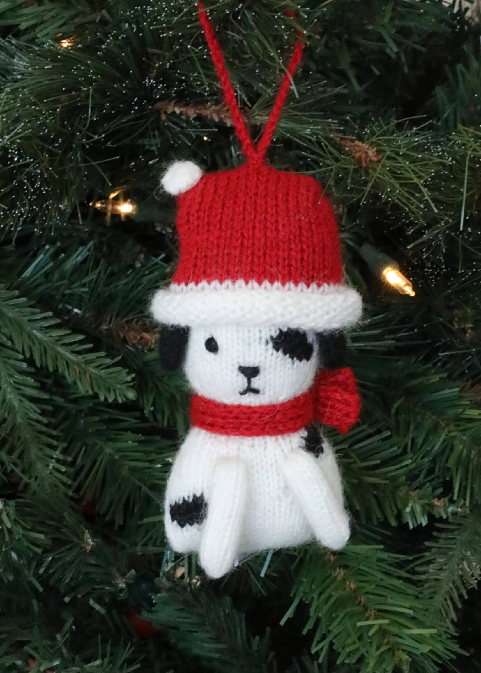 Melange Collection Knit Holiday Puppy Ornament