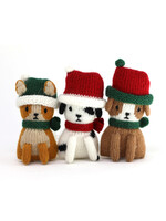 Melange Collection Knit Holiday Puppy Ornament