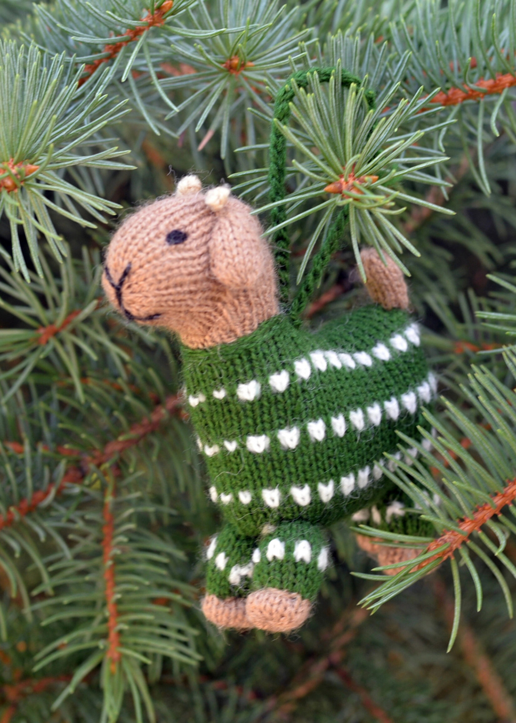 Melange Collection Knit Baby Goat Ornament