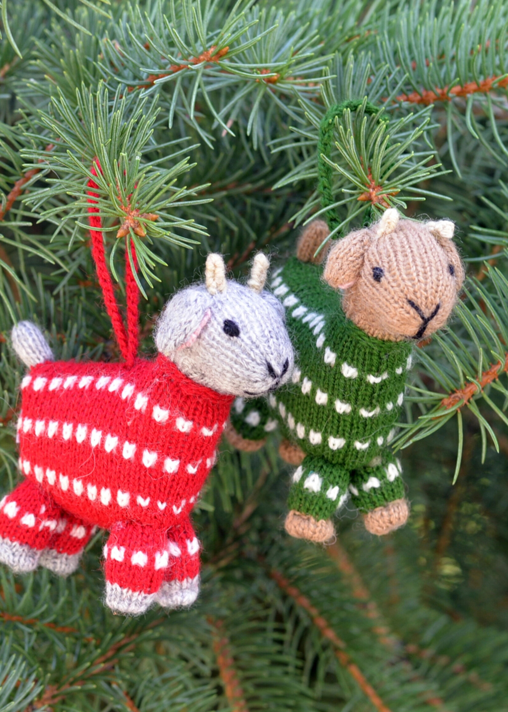 Melange Collection Knit Baby Goat Ornament