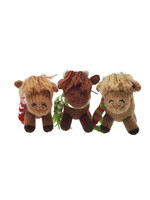 Melange Collection Knit Highland Cow Ornament