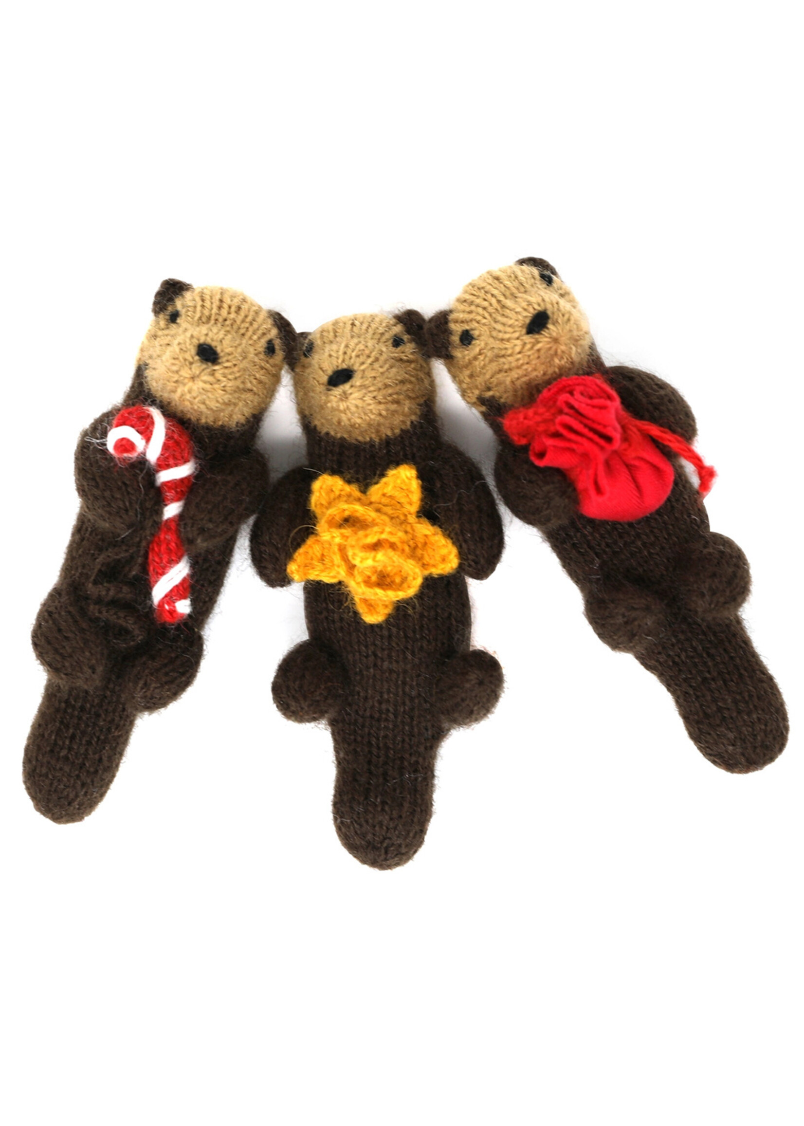 Melange Collection Knit Otter Ornament