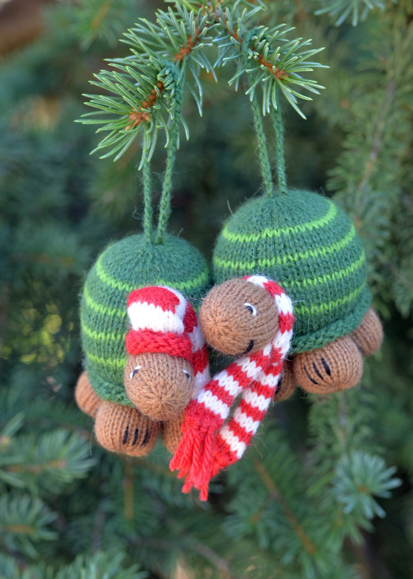 Melange Collection Knit Turtle Ornament