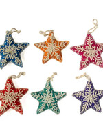 Melange Collection Embroidered Star Ornament