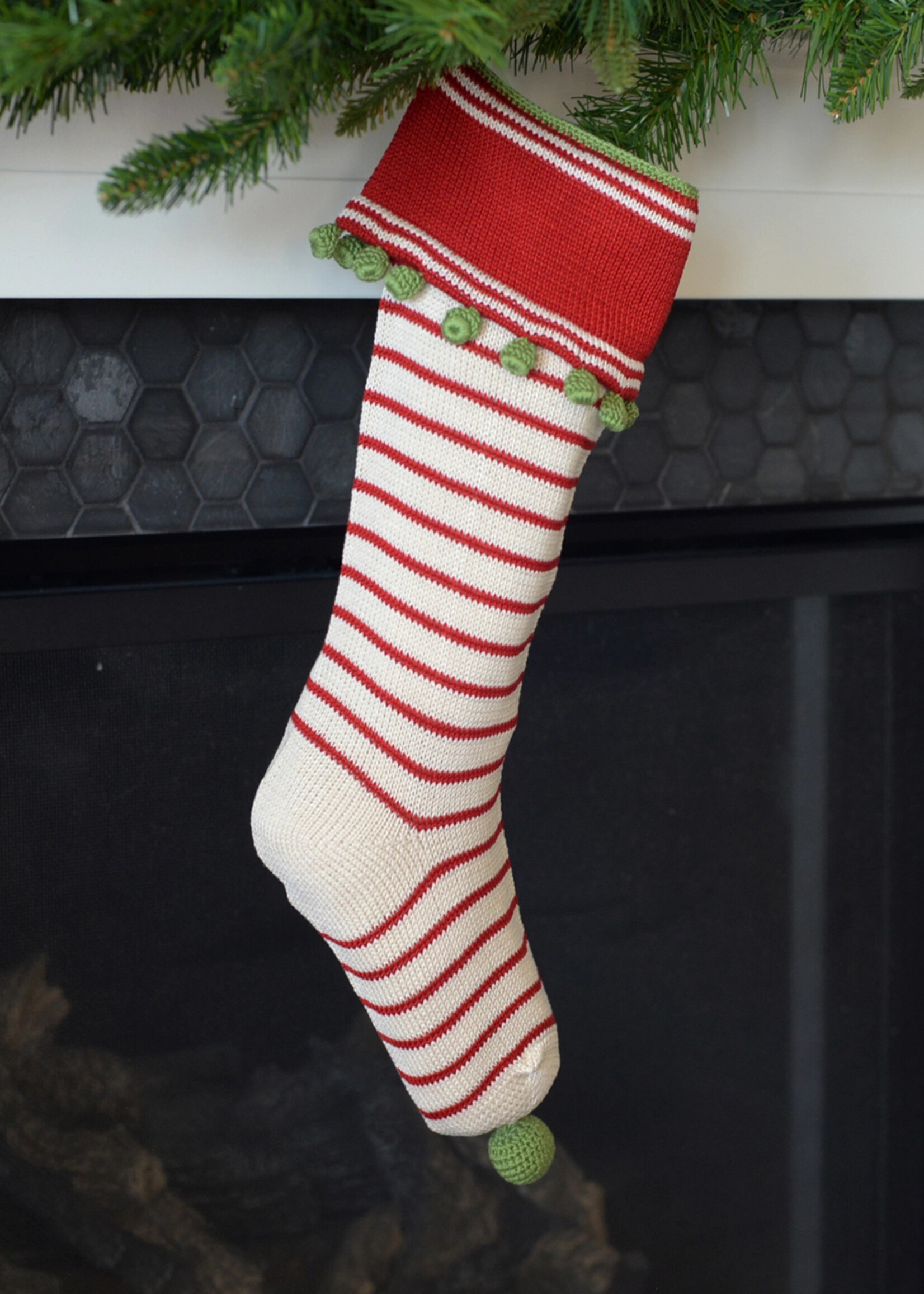 Melange Collection Knit Stocking - Thin Stripe