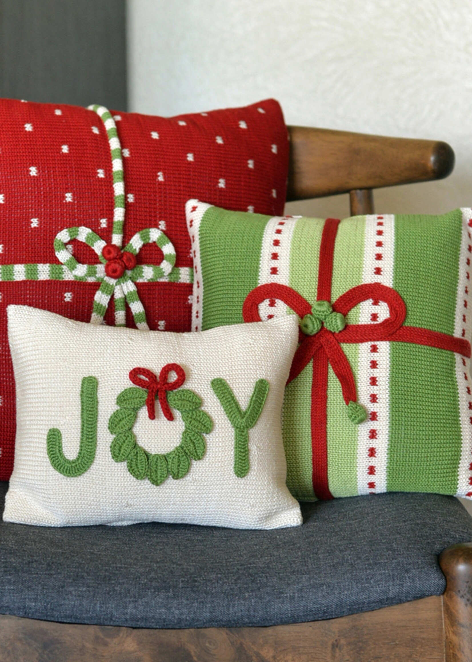 Melange Collection 9" Holiday Joy Pillow