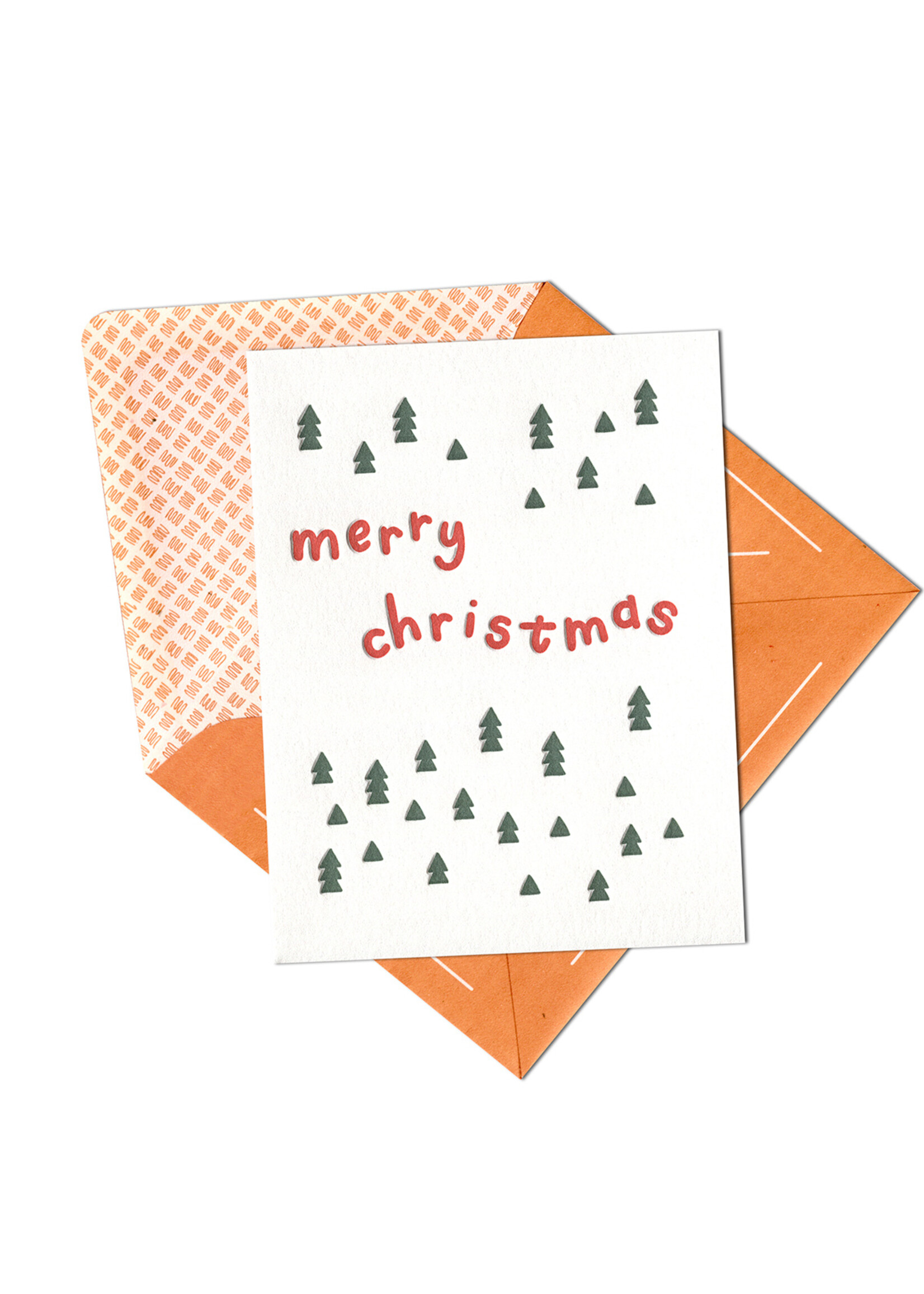 Ink Meets Paper Modern Merry Christmas Card