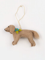 Global Goods Partners Felt Golden Retriever Ornament