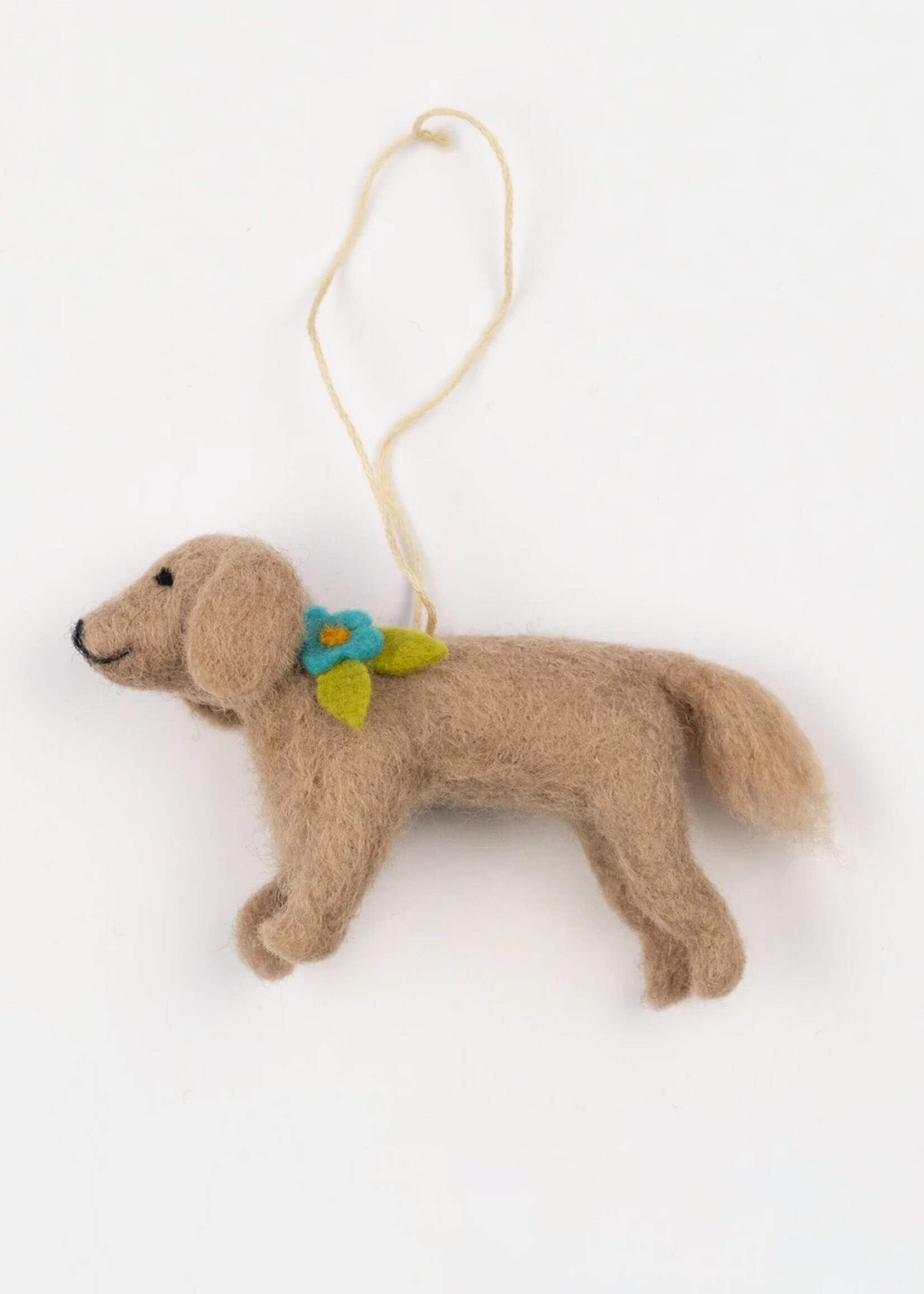 Global Goods Partners Felt Golden Retriever Ornament