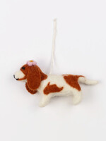 Global Goods Partners Felt Hound Dog Ornament