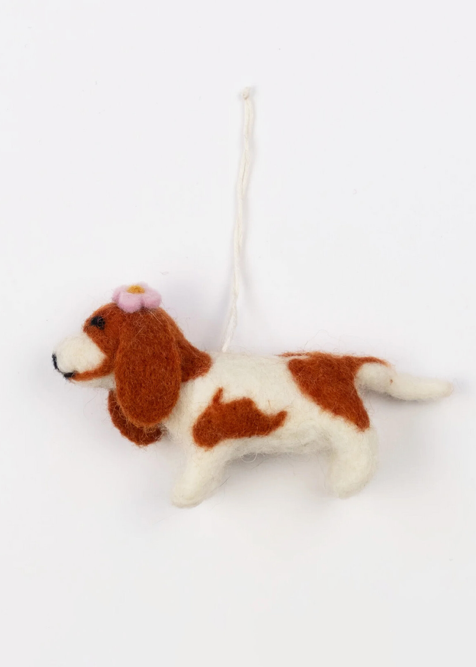 Global Goods Partners Felt Hound Dog Ornament