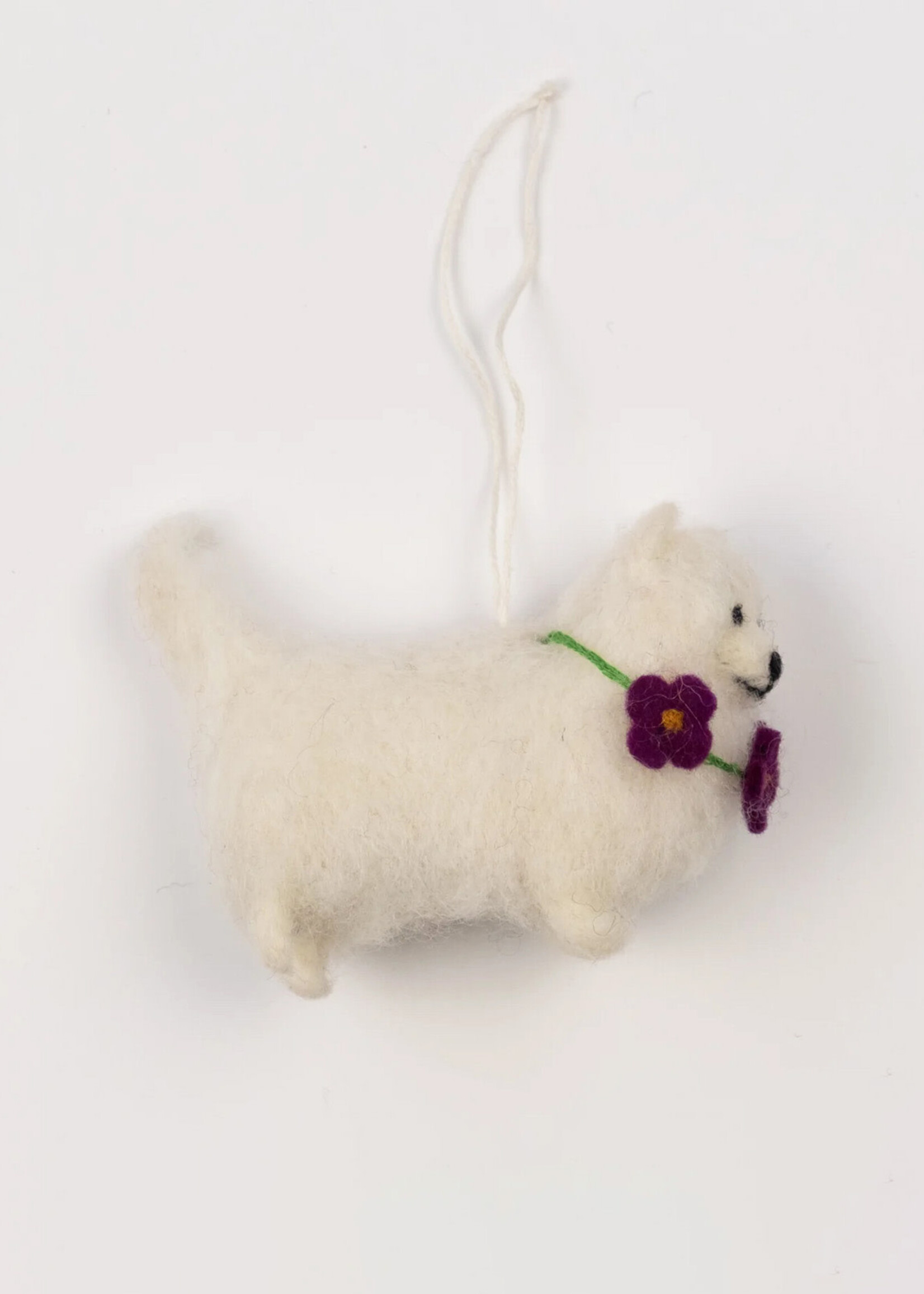 Global Goods Partners Felt Pomeranian Ornament